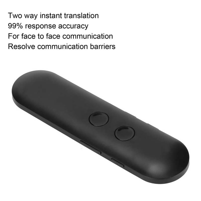Traduttore AI Bluetooth 40 lingue portatile in tempo reale a 2 vie con dispositivo di traduzione vocale per lavori di studio di viaggio
