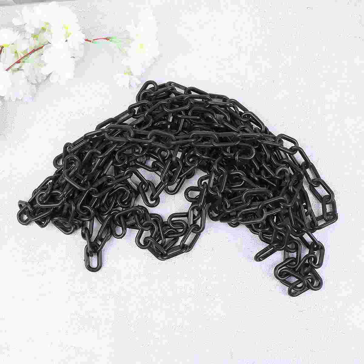 Barriera di sicurezza in plastica a catena maglie gialle blocco appeso catene Uv cintura resistente cinghia del sito accessori per magazzino parcheggio