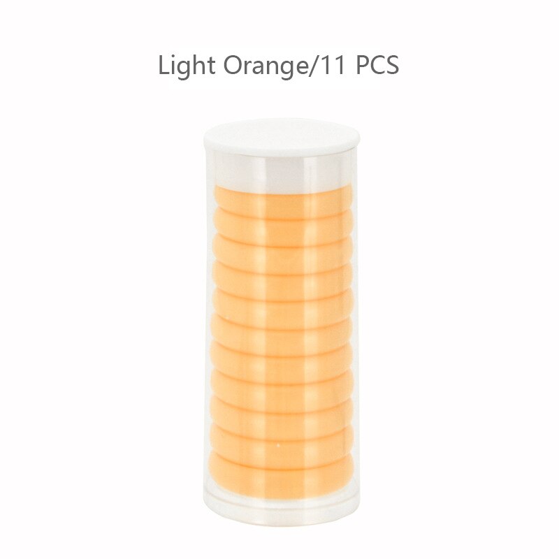 11Pcs 28Mm Hart Bindmiddel Ring Binding Schijven Diy Notebooks Planner Losse Blad Disc Paddestoel Gat Scrapbooking Ring School levert: Light Orange-11pcs