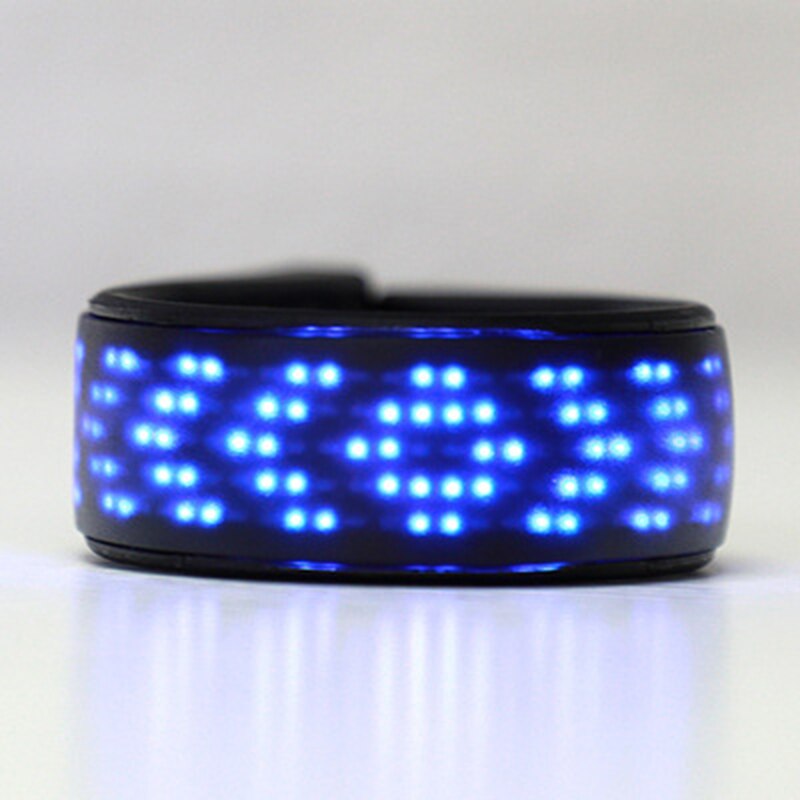 LED Screen Shoe Light Clip Outdoor Night Running Cycling Illuminated Shoe Clip MVI-ing: Blue