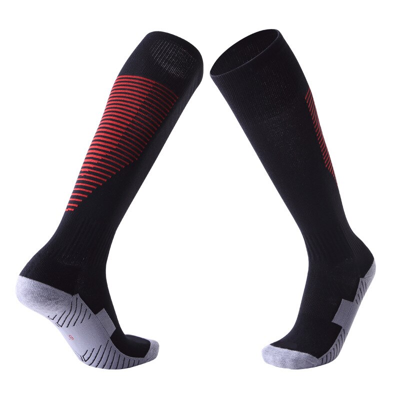 Adult Motocross Socks Non-slip Over The Knee Football Socks Thick Towel Bottom Socks Sweat-absorbent Wear Sports Socks: C1-12