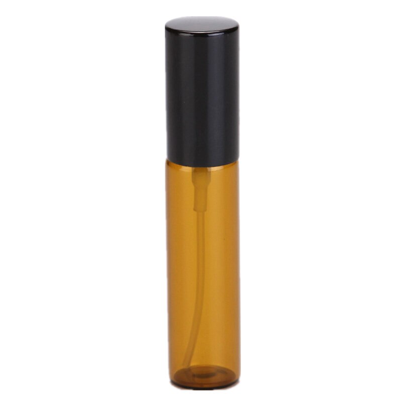 10 stuks/partij 5ml draagbare amberkleurige glazen parfumflesjes, sprayflessen, lege monstercontainers 10ml vernevelaars en hervulbare flessen