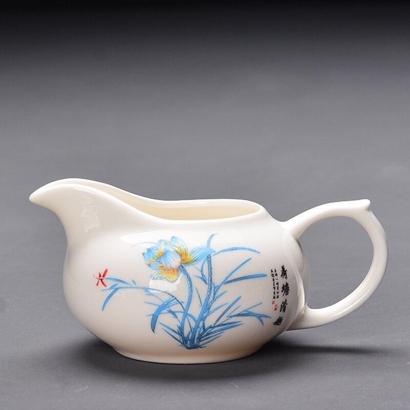 Chinese Tea Set Gaiwan Blue and white porcelain Kung Fu Tea Set Tureen Ceramic Tea Bowl Health Teapot teacup Master Cups