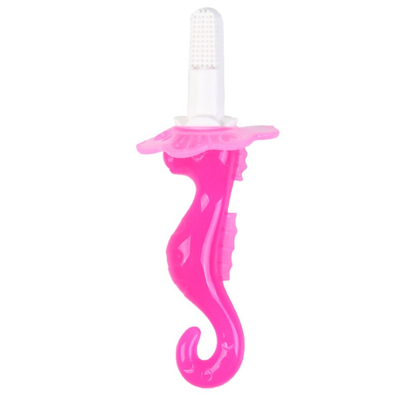Seahorse Forma bebê Lactentes Crianças Macio Seguro Formação Escova de Dentes Escova de Dentes Crianças Mordedor Mordedor Crianças de Mascar