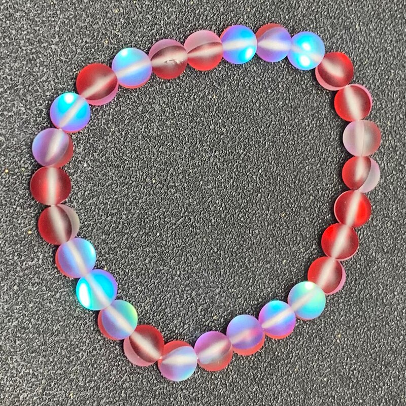 Lichtgevende armbanden voor meisjes, rekbare touw, veelkleurige armband, unieke moderne armbanden voor vrouwen, kerst: 8