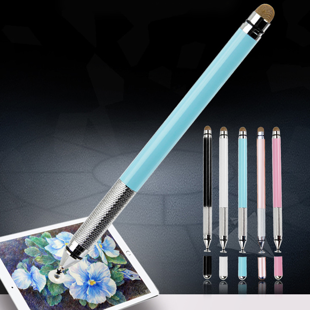 Stylus Pen-pantalla táctil multiusos Universal, 2 en 1, escritura suave, capacitivos de Metal, dibujo, oficina, ventosa portátil