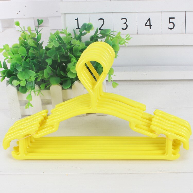 1 PC dzieci plastikowe dziecko dziecko wieszak biały niebieski zielony różowy żółty nn-poślizg wieszak na ubrania sypialnia salon, 27*15cm