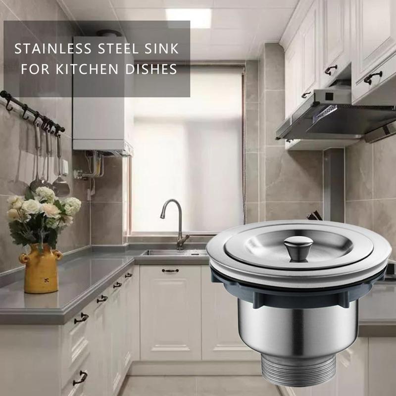 Pial Plug Strainer Kitchen Sink Waste Strainer Plug For Kitchen Steel Strainer For UK Stainless Bathroom Plug Sinks C9B9