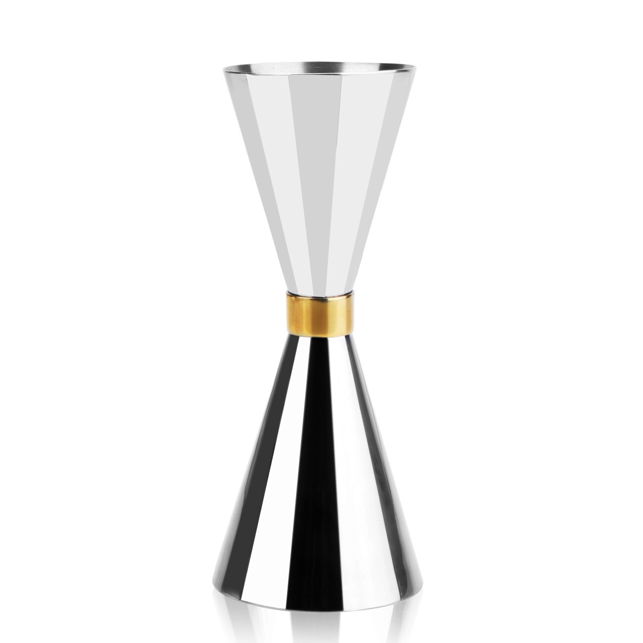 Kitchen Gadgets Bar Tools Stainless Steel Gold plated Cocktail Wine Device Blending Ounce Measuring Cup