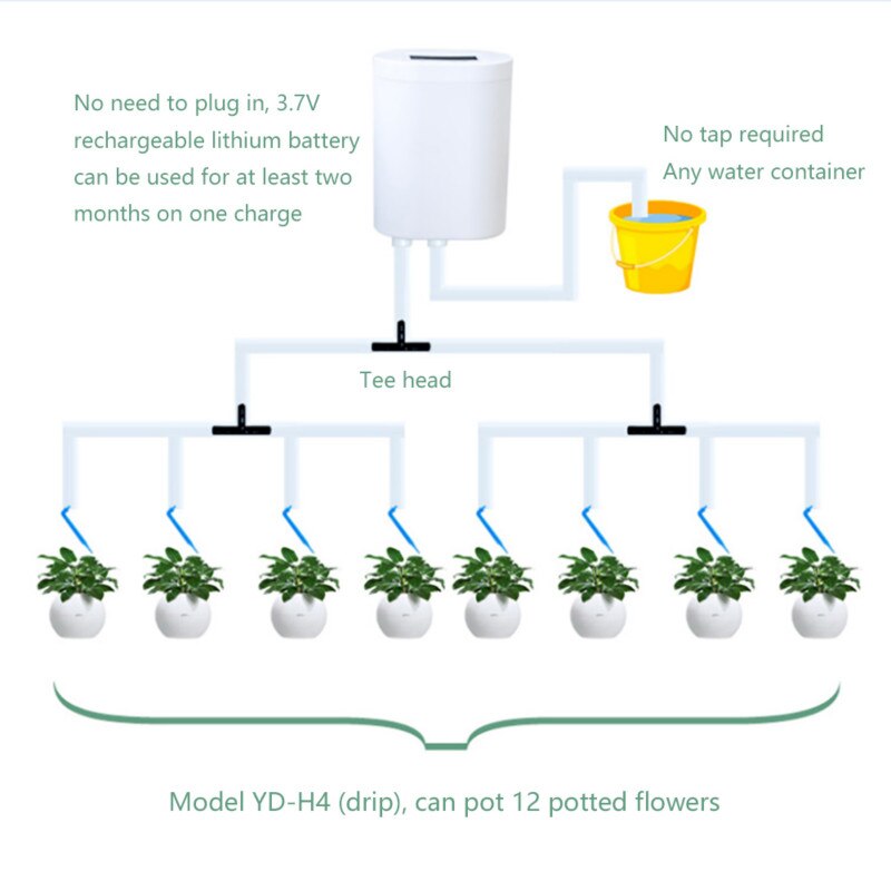 Intelligent vanding maskine vanding timer planter vand system vandingsværktøj til hjemmekontor potteplanter sprinkler system