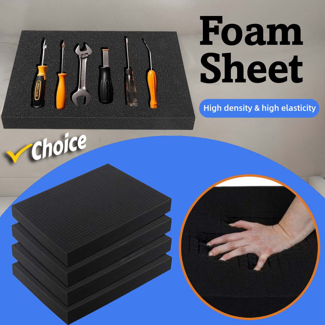 Pick Apart Foam For Toolbox Shock-Absorbing Sponge Sheet Pre Cutting Foam Insert For Hard Flight Case Tool Organizer