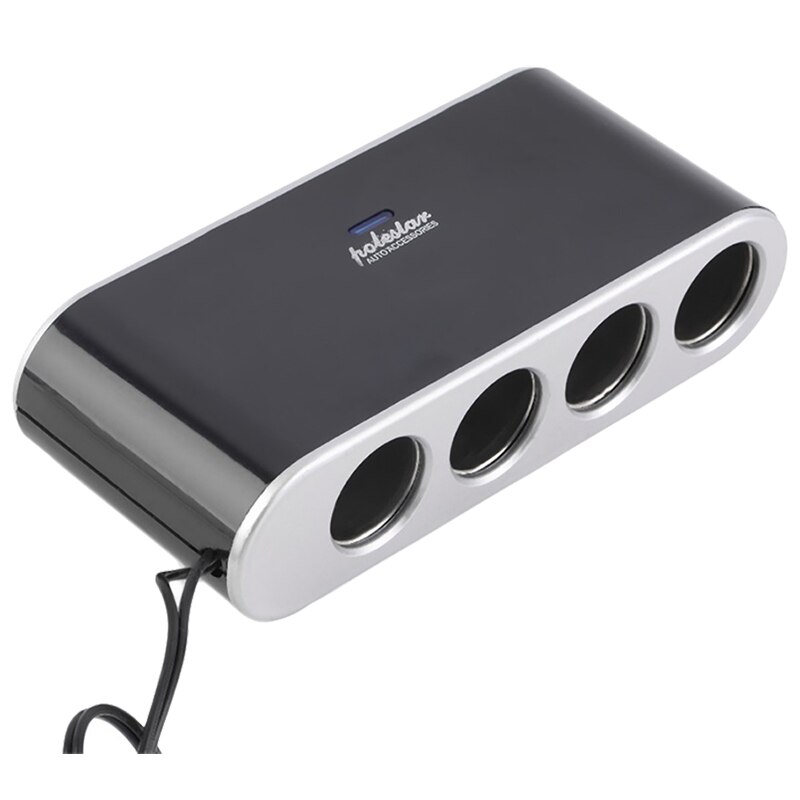 4 Manier Multi Socket Autolader Voertuig Auto Sigarettenaansteker Splitter & Usb-poorten Plug Adapter 12V-24V