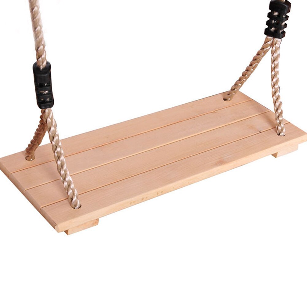 Hängematte aus holz, stabiler baum, für drinnen und draußen, gartendekoration, 4pc bretter, verstellbares seil, für kinder und erwachsene