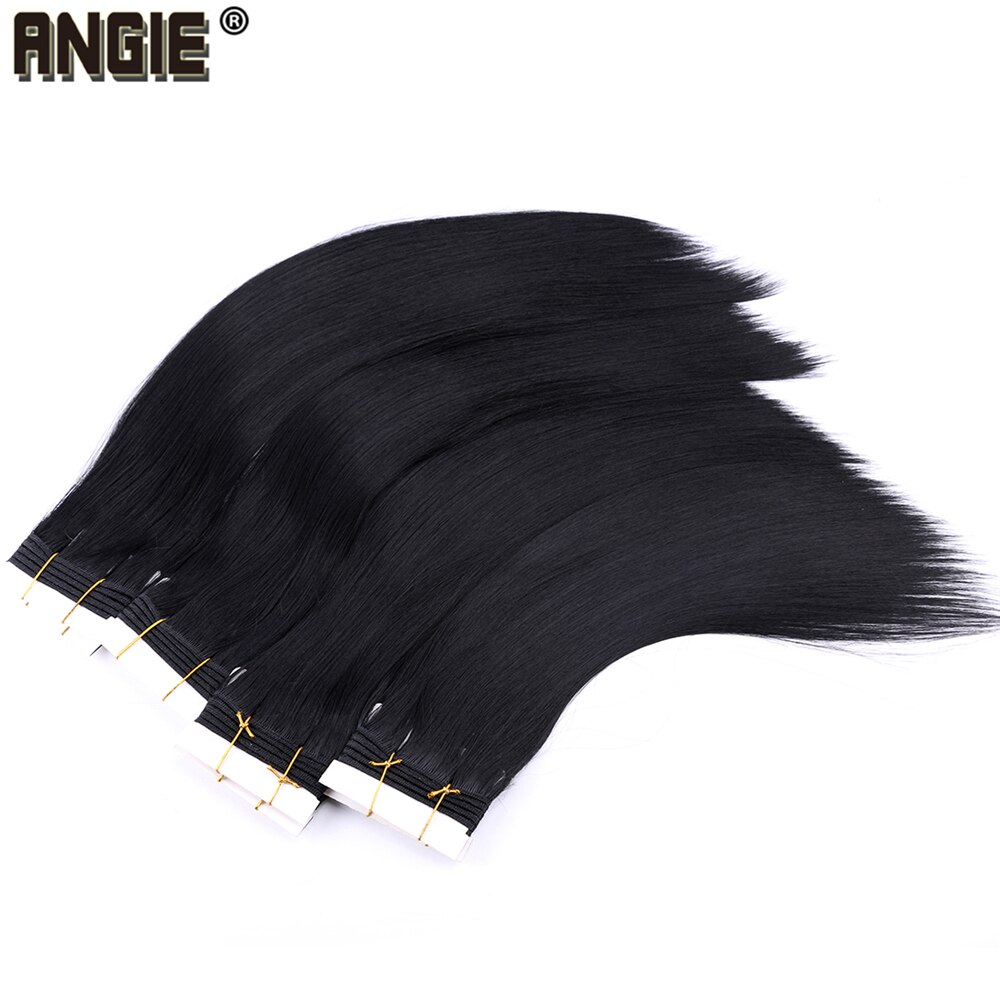 Kolor czarny 8-20 cal 100 gram/sztuk proste jedwabne włosy splot tanie cena syntetyczne doczepiane włosy