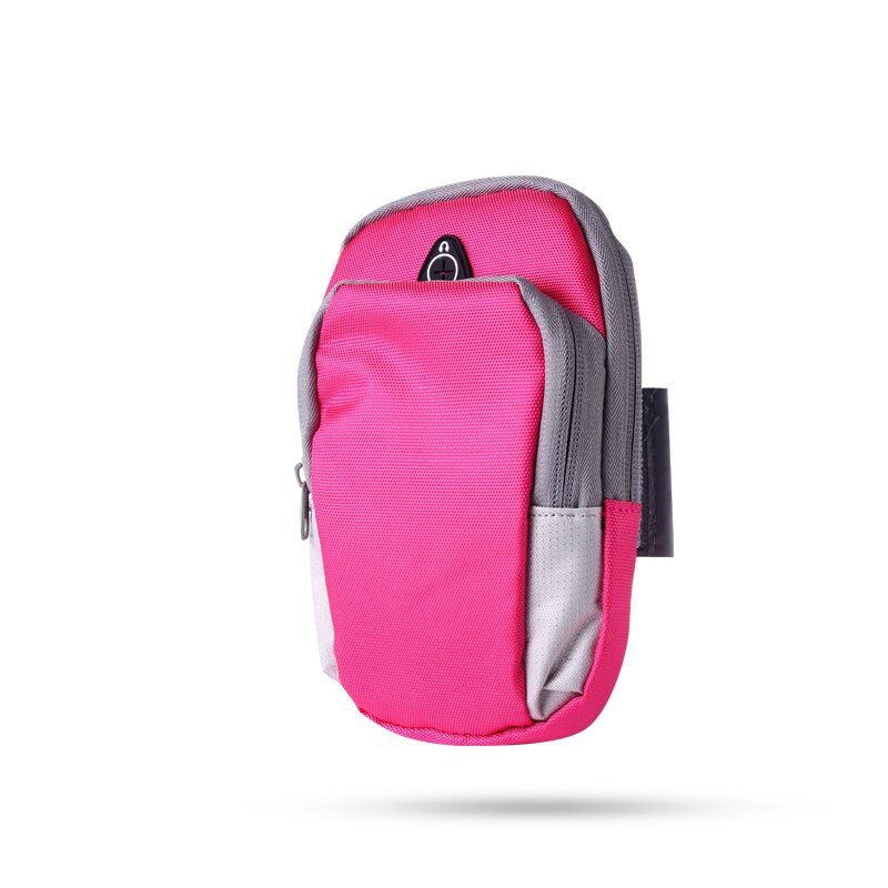 Sport en cours d'exécution brassard sac housse en cours d'exécution brassards universels étanche Sport mobile support pour téléphone en plein air Sport téléphone bras: Rose Red