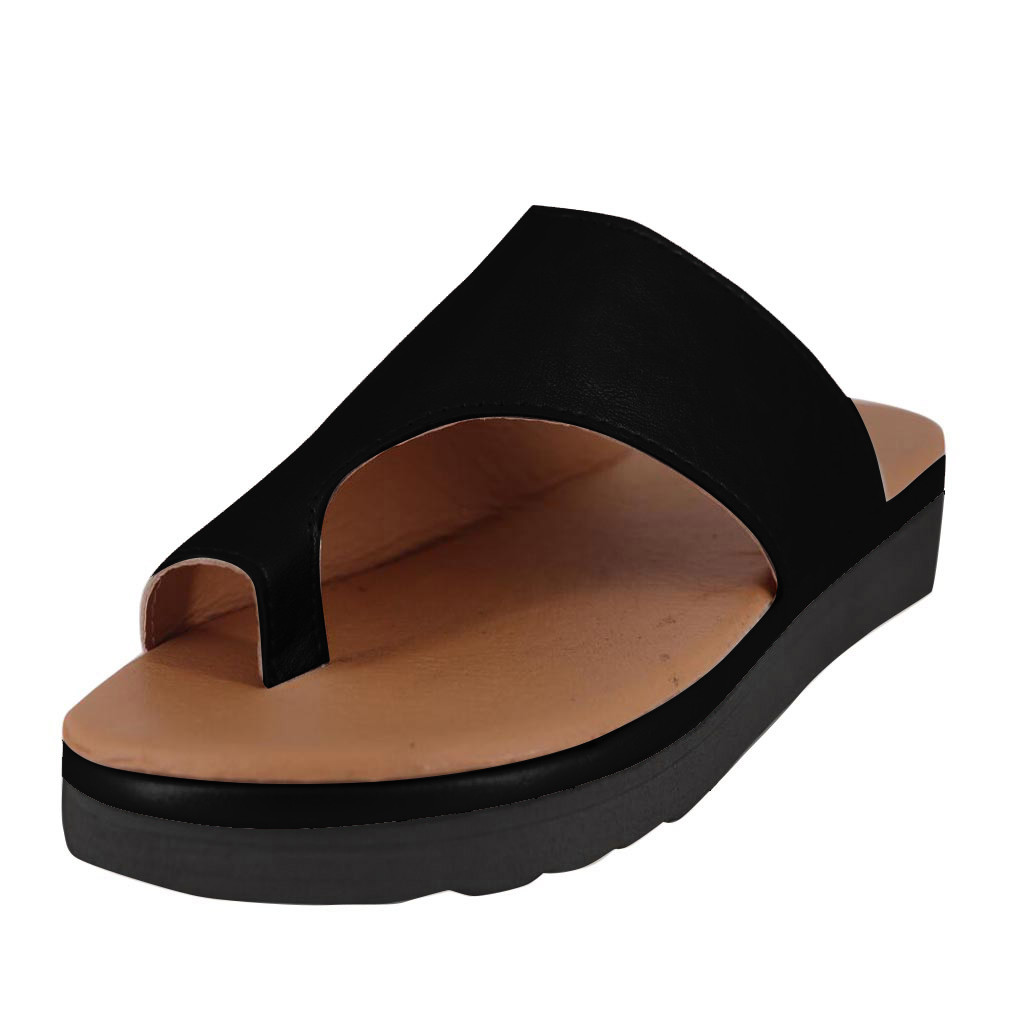 SAGACE-mules para mujer abiertos planos con cuña, sandalias romanas, zapatos de verano, chanclas,: 35