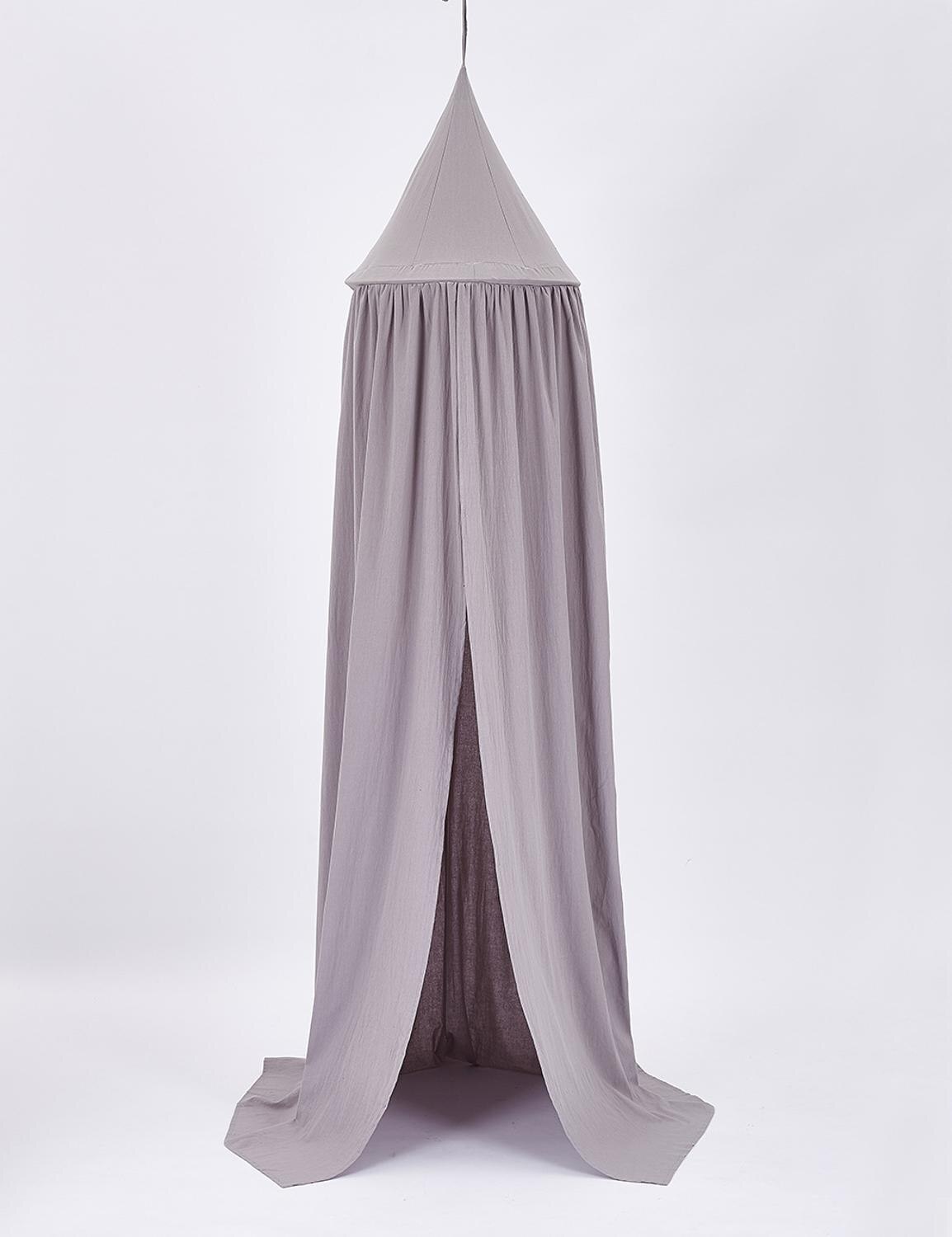 Baby Hung Dome Meisjes Prinses Bed Luifel Tent Gordijn Baby Klamboe Voor Crib Klamboe Beddengoed Room Decor: dark gray