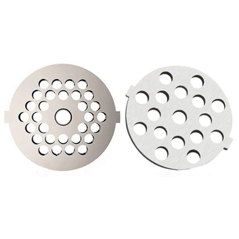 Meat Grinder Attachment, Mincer Plate Disc Knife 5mm and 7mm, Hole Meat Grinder Parts, Kitchen Appliance (2 PCS): Default Title
