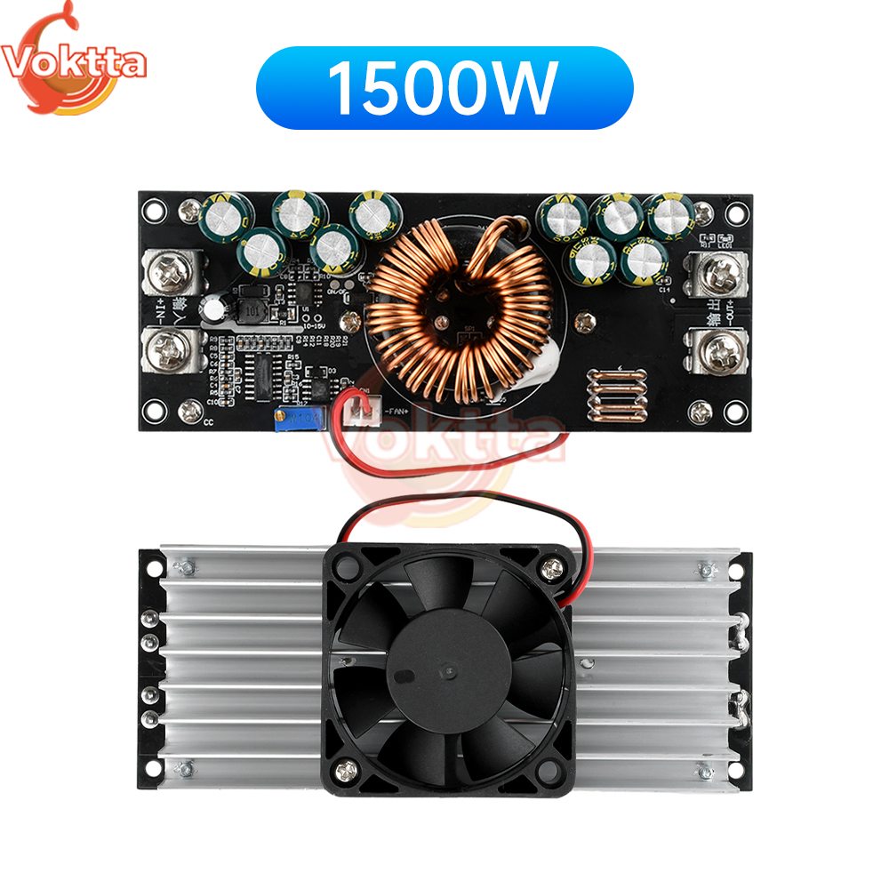 1500W 50A 1200W 30A DC-DC Buck Converter Step Down Voedingsmodule 15V-90V naar 2.5V-72V Buck Adapter Spanningsregelaar: WHITE