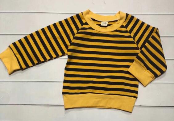 Vêtements d'automne et d'hiver pour bébés | Haut rayé, pour bébés garçons et filles de 6M-4Y, pull à manches longues, une pièce, 2 couleurs: A / 24M