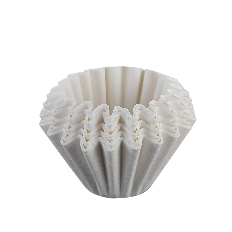 Filtro de café hecho a mano para 1-4 personas, papel para pastel, filtro de café acrílico, taza, filtro, prensa de papel, accesorios de café para el hogar: Caqui oscuro