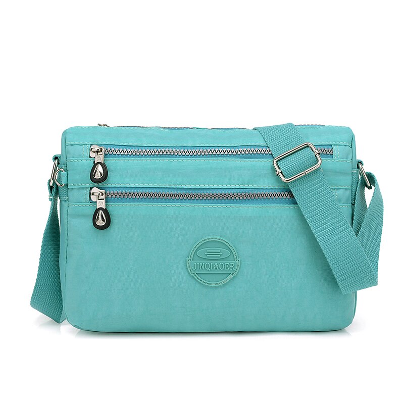 Bolso bandolera de estilo veraniego para mujer, bolsos para mujer, Bolsas de nailon de marcas famosas, Bolsas de nailon para mujer: Verde