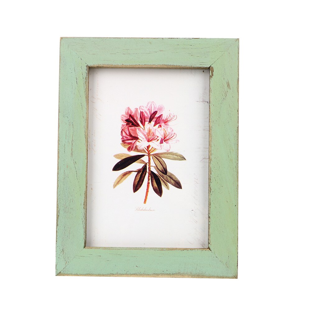 Niceyard 5 Kleuren Houten Bruidspaar Foto Frames Vintage Fotolijst Creatieve Home Decor: Licht Groen