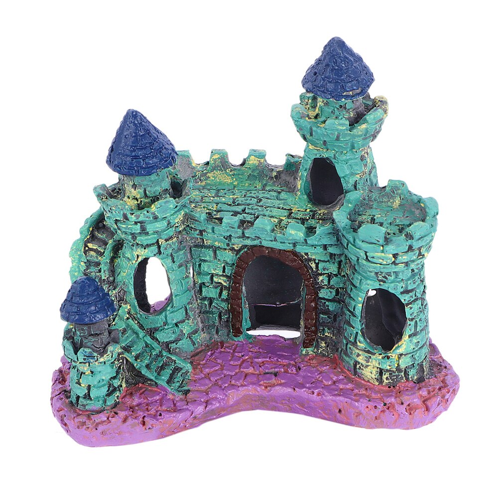 Aquarium landschapsversieringen kasteelvilla aquariumdecoratie (groen): Default Title