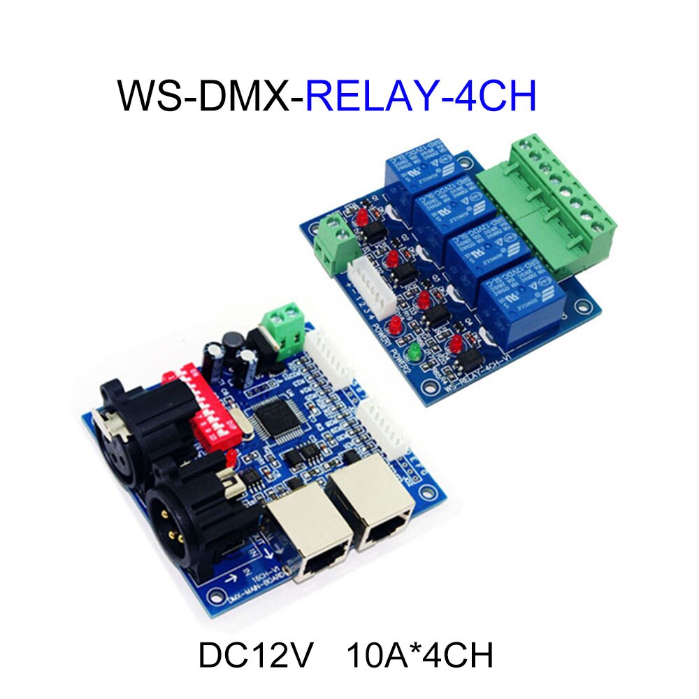 3CH 4CH 8CH 12CH 16CH Relay Switch RGB Controller LED DMX512 Decoder Controller Dimmer DC12V AC110-220V For Led Strp Lights Lamp