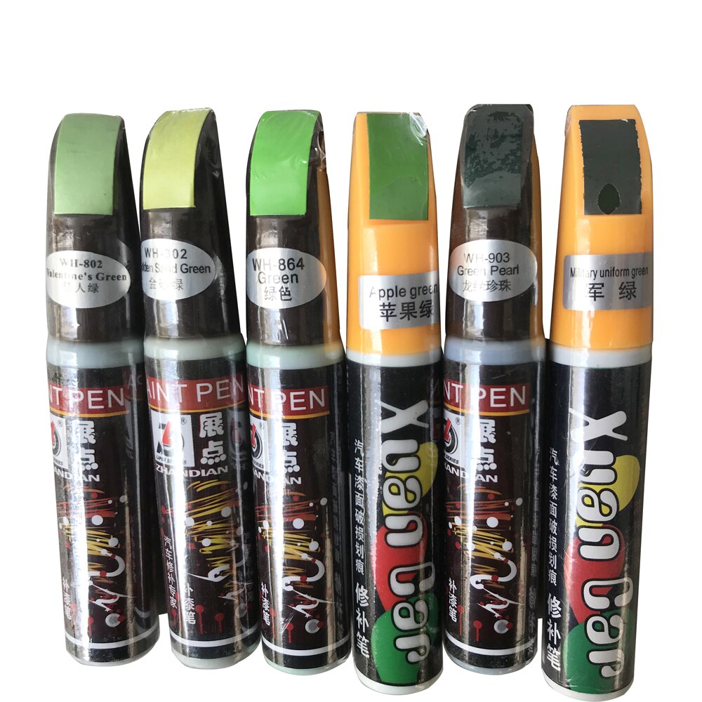 1 stk 12ml grønne farver bil reparation pen bil pro smart frakke lak ridse bil smart frakke