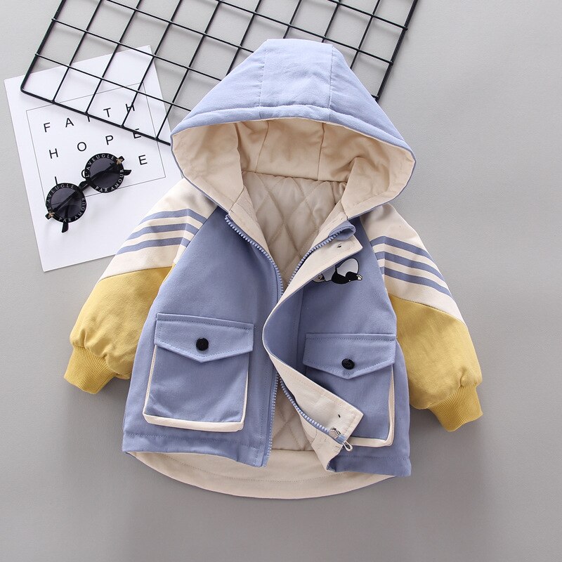Baby Jungen Warme Oberbekleidung Winter Kleinkind Baumwolle Dicke Daunen Parkas Für Bebe Kleinkind lässig Kleidung freundlicher Mäntel Hodies Jacken