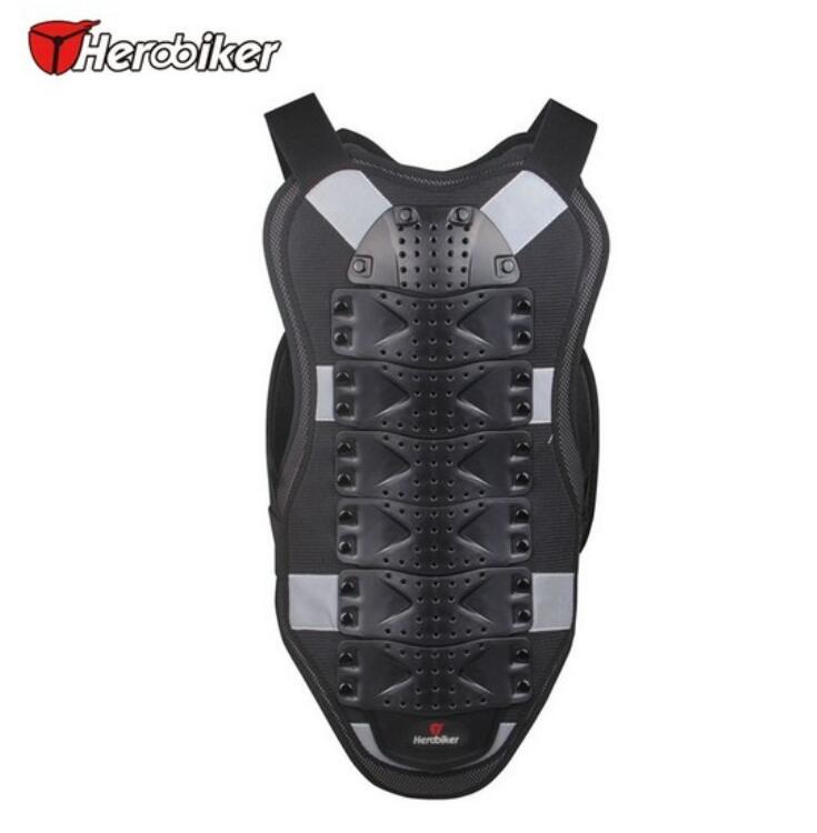 HEROBIKER Motocross Racing Armor motorcycle jacket protection for the body with a reflective strip black armor motorcycle