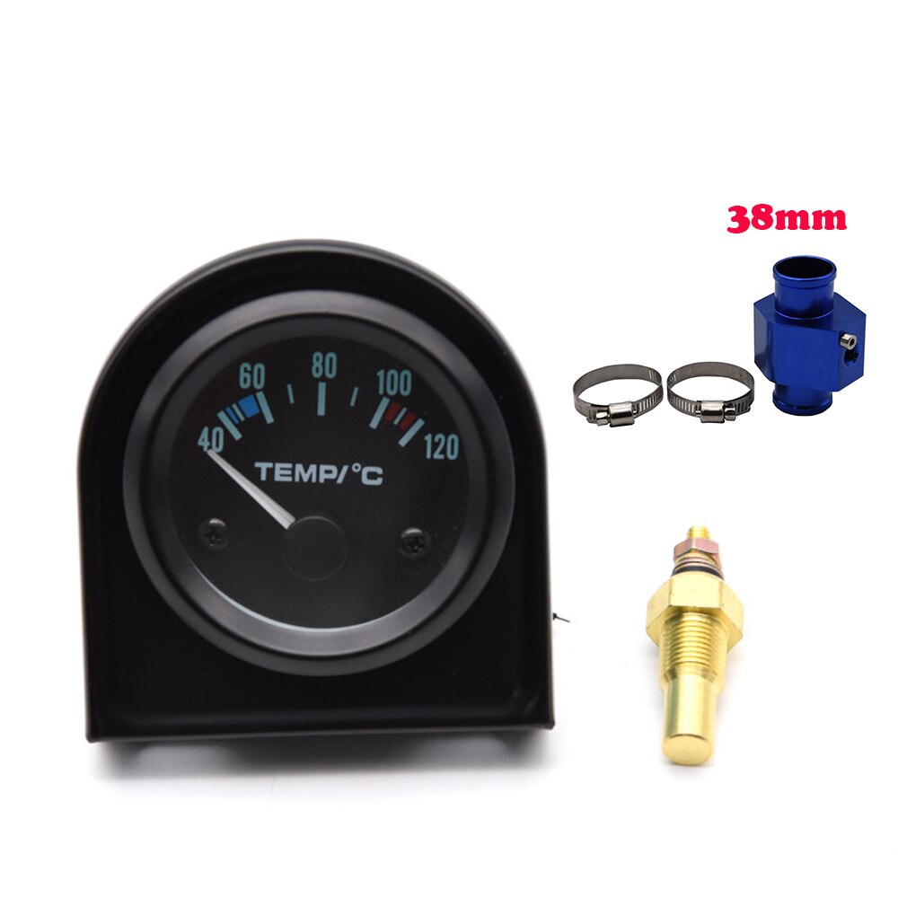 52mm Gauge Car Motor Water Temperature Gauge 40-120 C Water Temperature Gauge Adaptor Joint Pipe Sensor Radiator NPT 1/8: Gauge sensor 38mm