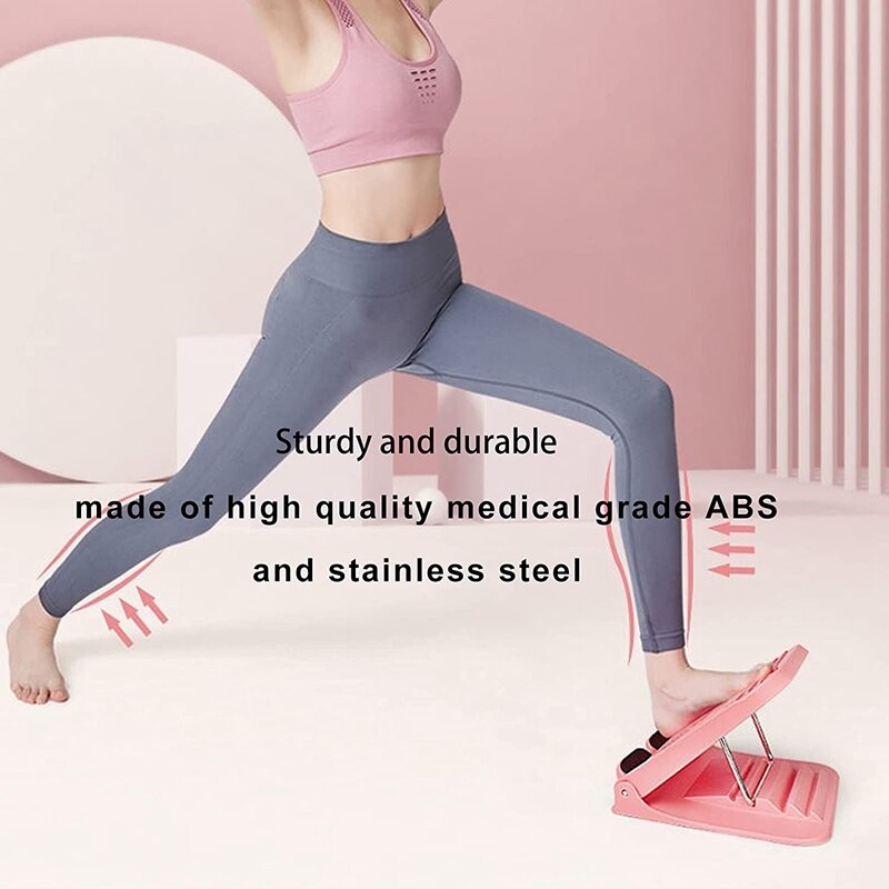 Tilt Board Portable Slant Board Adjustable Slant 5 Levels Anti Slip Leg Strength Exerciser Yoga Auxiliary Equipment