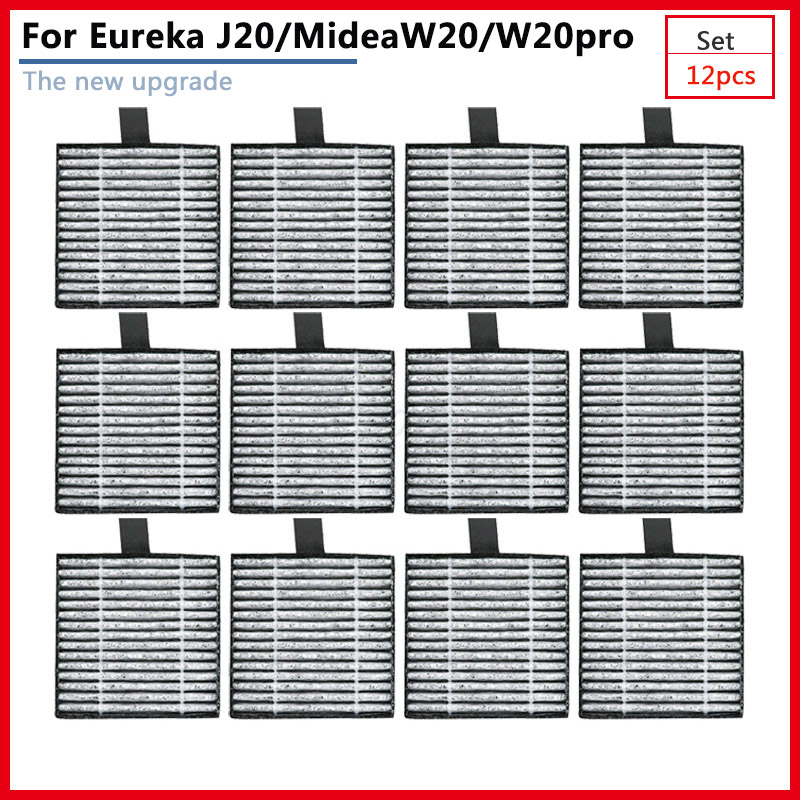 Für Eureka J20 Midea W20 W20Profi Elektrische Roboter Kehrmaschine Hauptseite Pinsel Hepa-Filter Haushaltsgerät Staubbeutel Bausatz Staubsauger: Schokolade
