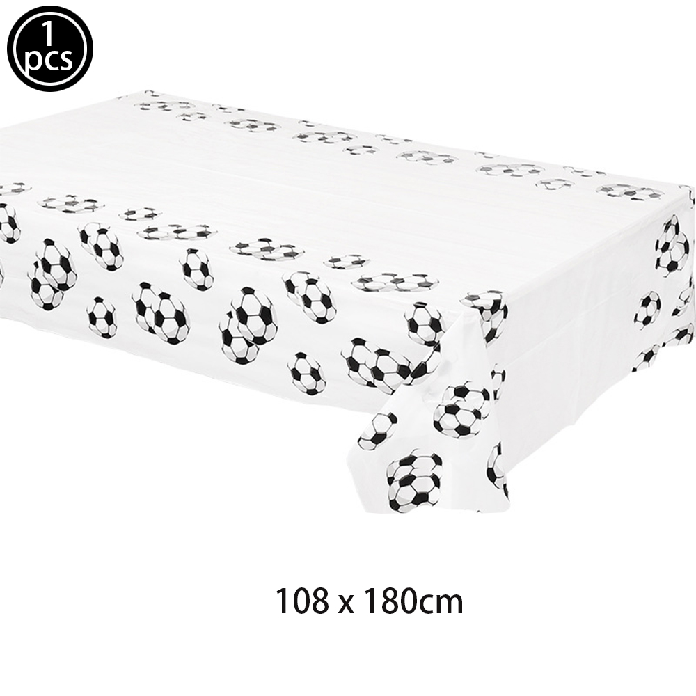 Soccer Ball Popcorn Box Paper Plate Cup Napkin Tablecloth Football Theme Disposable Tableware Sport Boy Birthday Party Decoratio