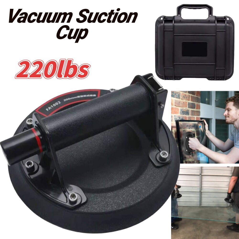 Vakuum sugekopp 220kg med kobberhåndtak ventosas para vidrio heavy duty løfter for granitt fliser glass manuell løfting