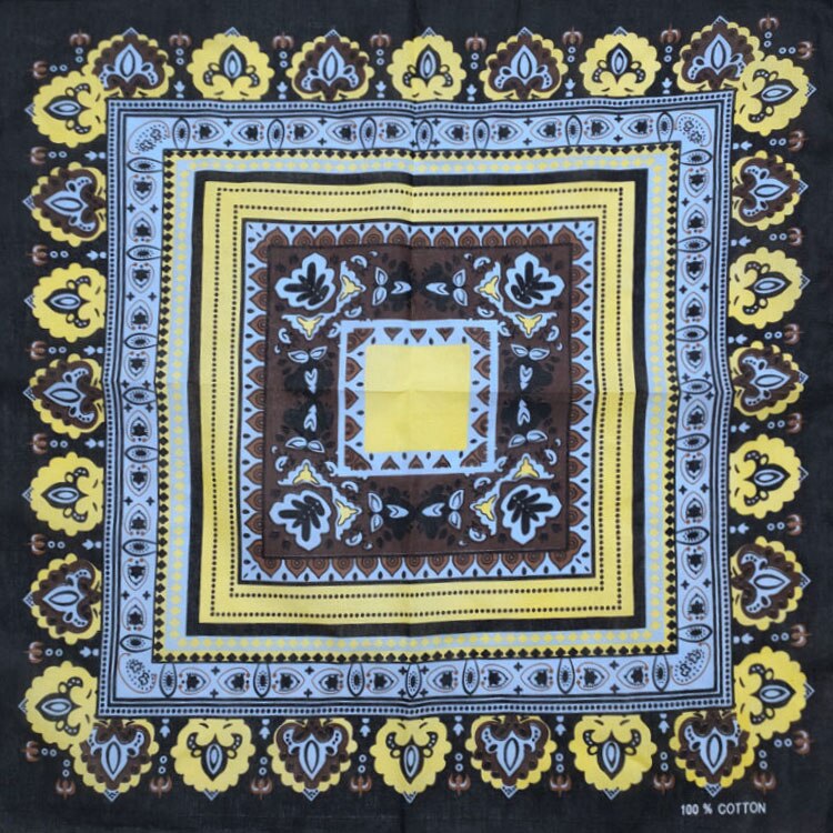 Baumwoll hals schal im böhmischen Stil Baumwolle Bandanas für Männer & Frauen Bl