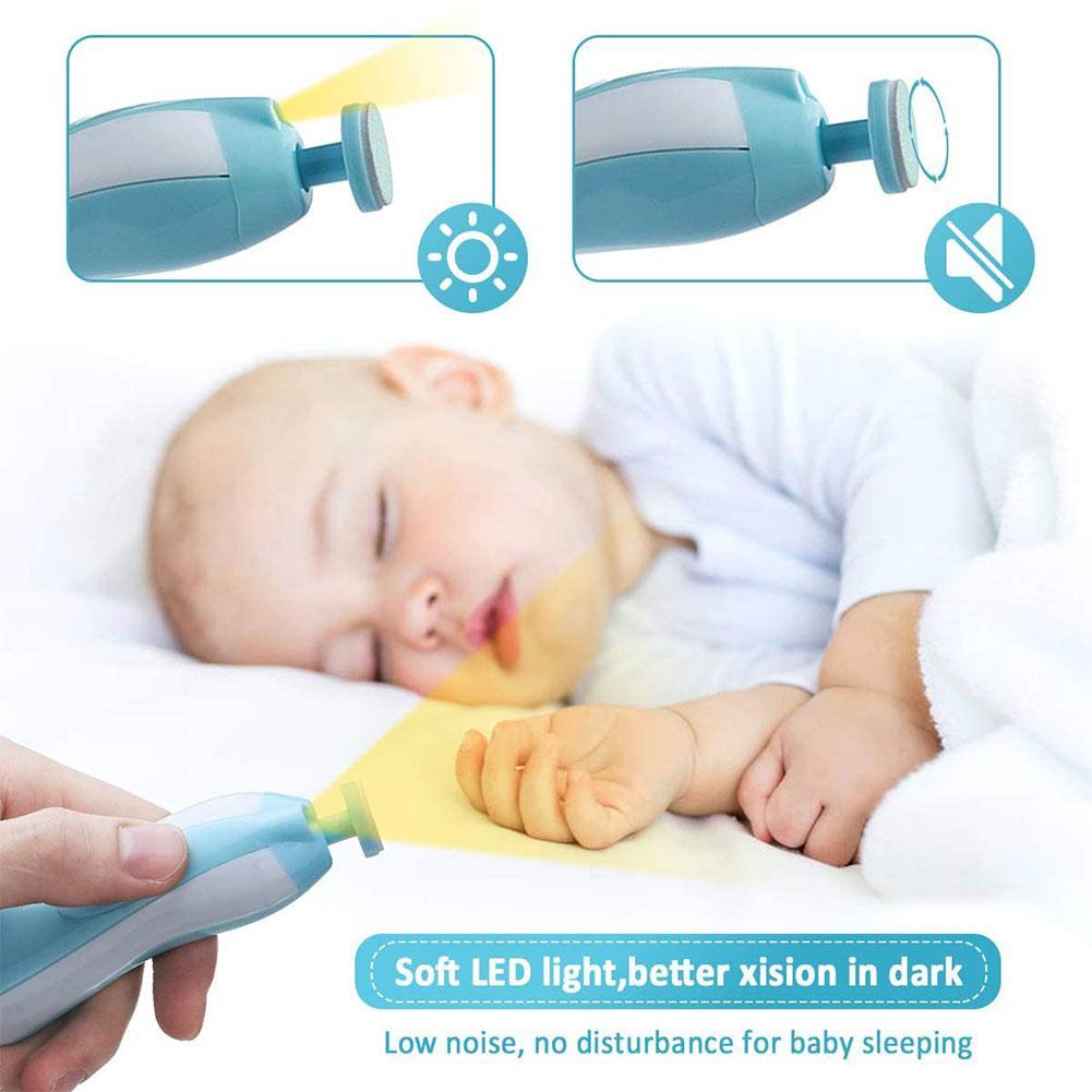 Tagliaunghie elettrico per bambini di sicurezza tagliaunghie tagliaunghie Trimmer strumento per Manicure Manicure Set di strumenti per la cura della Pedicure per bambini