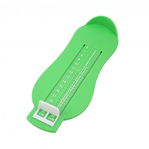 6-20Cm Baby Voet Heerser Kinderen Voet Lengte Meten Apparaat Kind Schoenen Calculator Voor Chikdren Baby Schoenen Fittings gauge Gereedschap: green