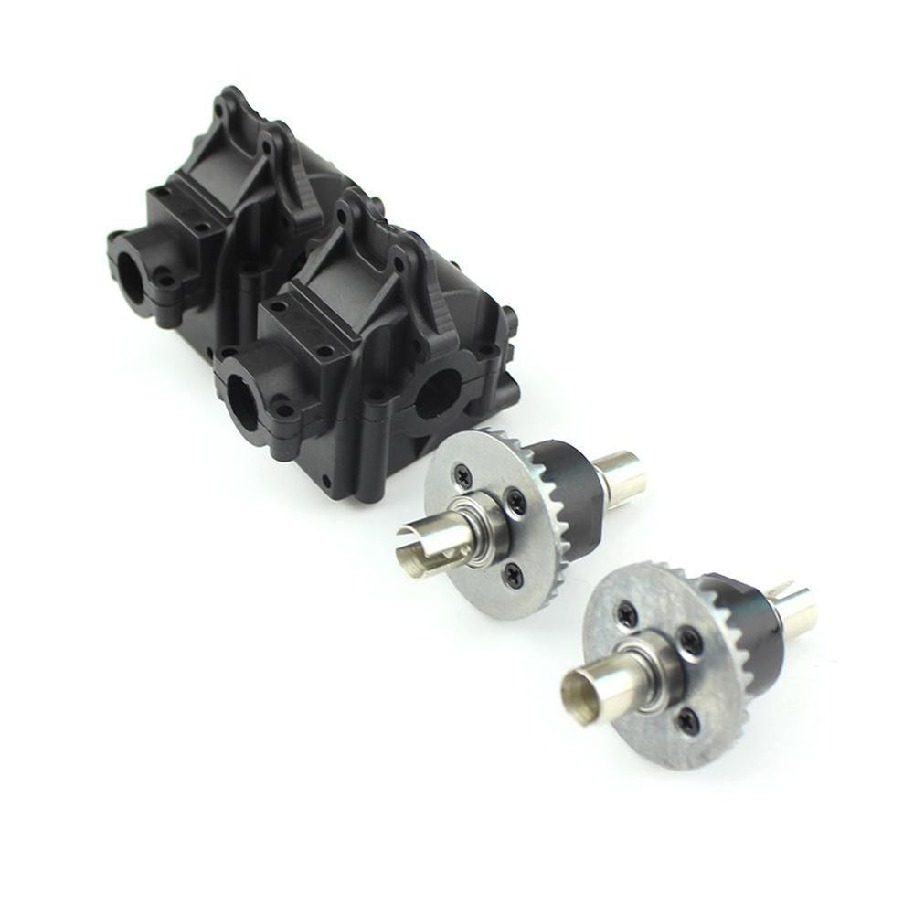2 sets Metal Differential And Gear box for Wltoys 144001 1/14 4WD High Speed Racing RC Car Vehicle Models Parts Accessories