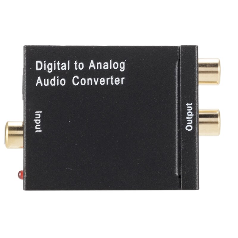 Digital to Analog Audio Converter Optical Fiber Coaxial Signal L/R Converter ATV SPDIF Digital Audio Decoder GDeals