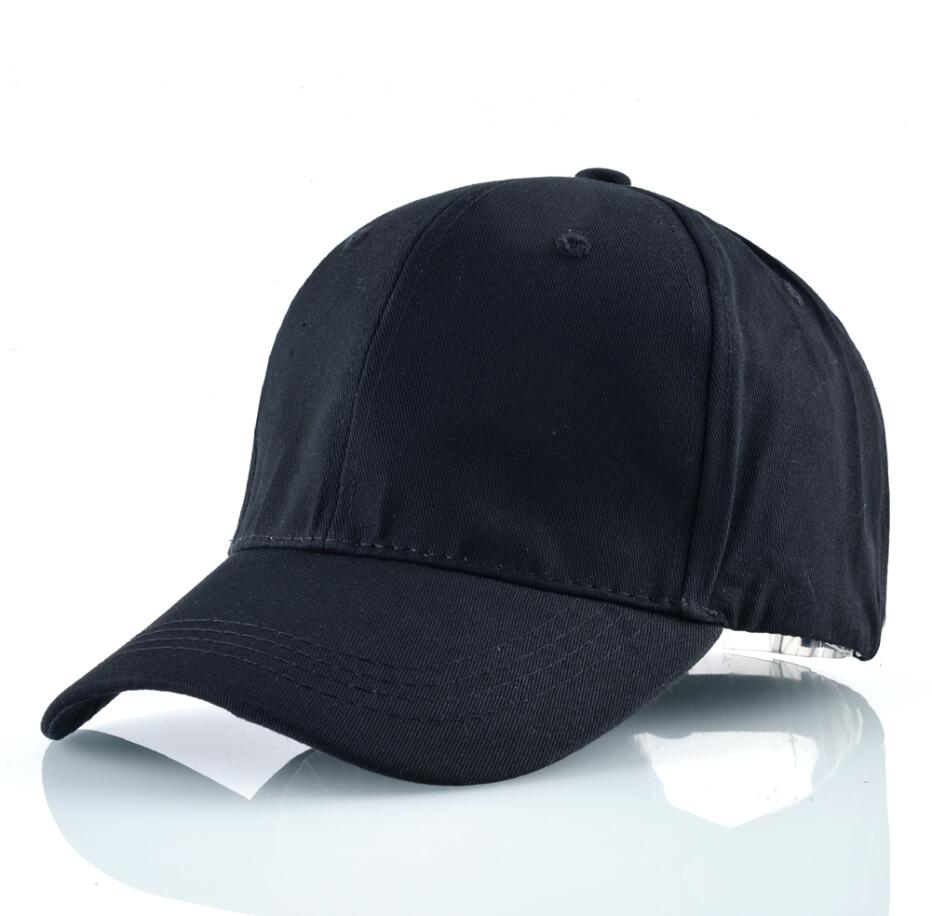 Baseballowy dla obu płci czapki dla mężczyzn kobiety 100% bawełna stałe czapki tirówki czarna czapka typu Snapback kości Mosculino na wolnym powietrzu zwykły regulowana czapka golfowa: czarny