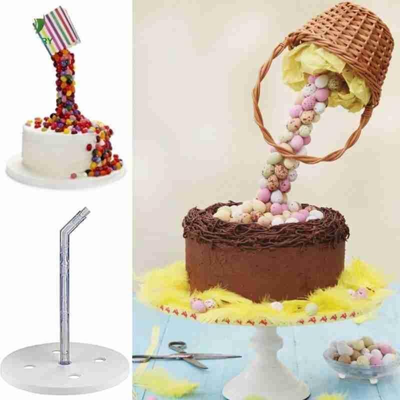 Support de gâteau à Structure Anti-gravité, produit, Kit d&#39;anniversaire, Support de gâteau suspendu de mariage, décoration de versement à faire soi-même