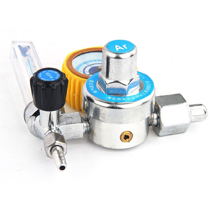 Argon CO2 Pressures Reducer G5/8\" 0-25Mpa Tig Flow Meter Welding Regulator Gauge