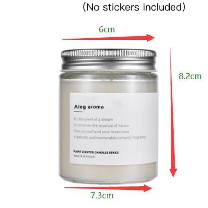 Contenedor de fabricación de velas de aromaterapia artesanal, vela de aromaterapia casera, tarro de vela blanca, taza de vela de nicho, frasco de vidrio, Cactus