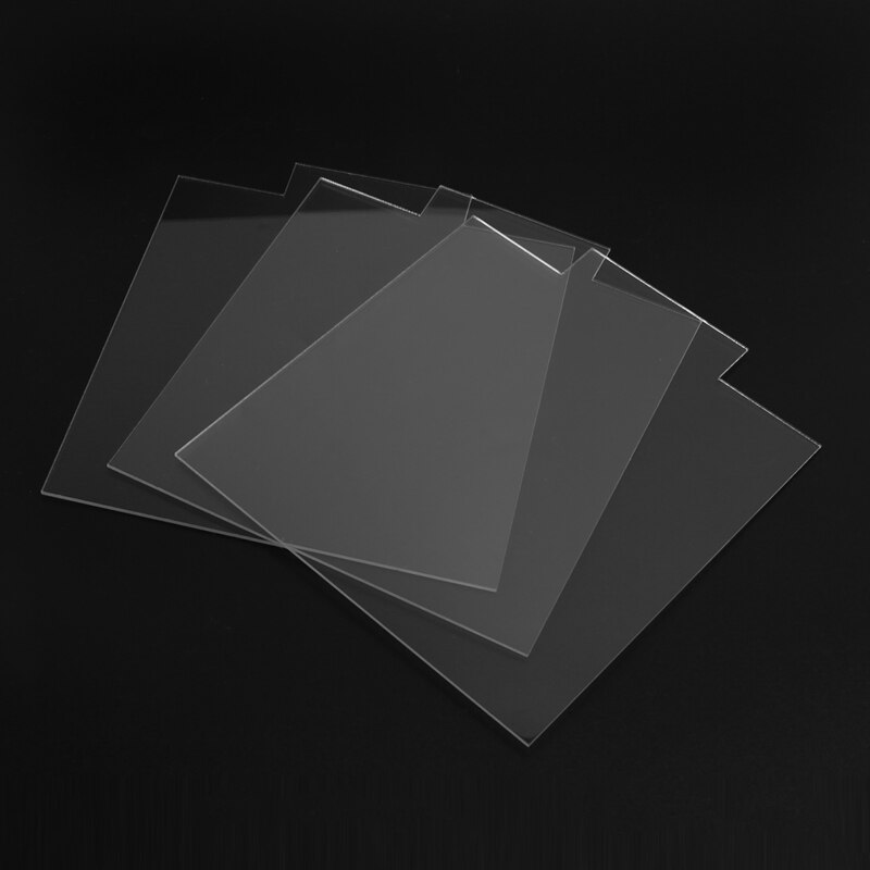 2Mm Acryl- Blatt klar Gießen Pro Plexiglass mit doppelt einseitig schützend Pro LED hell Base Zeichen DIY Anzeige 12 Stck