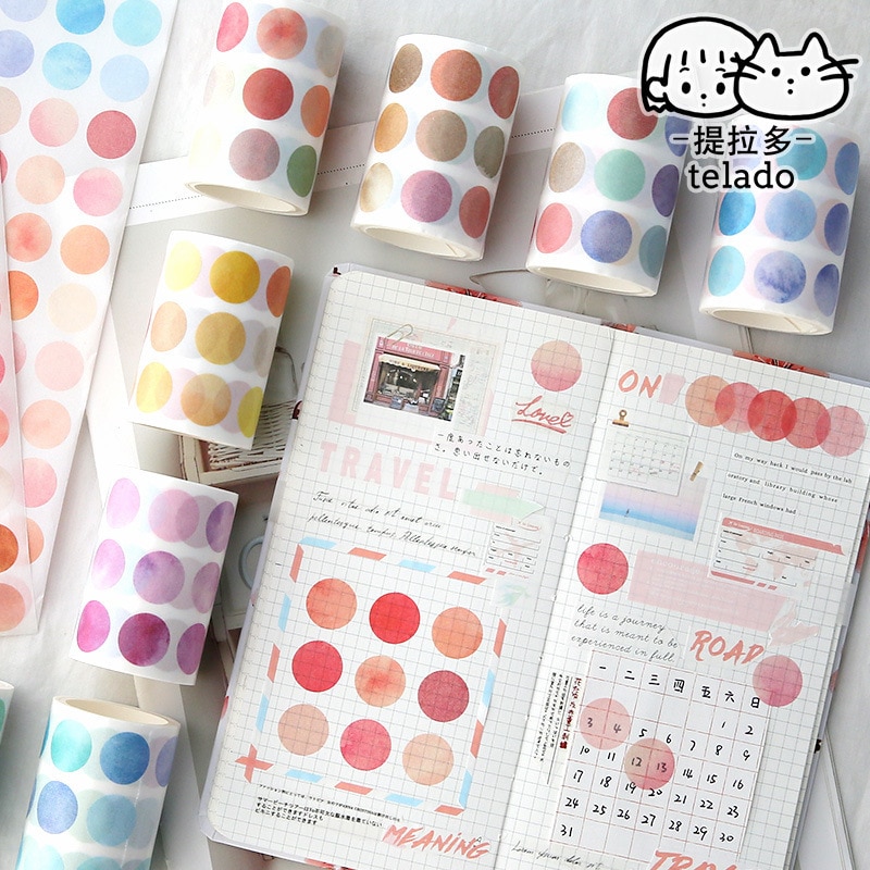 Cintas adhesivas decorativas para álbum de recortes diario, 1 Uds./1 lote, papel recortes, pegatinas, 3m
