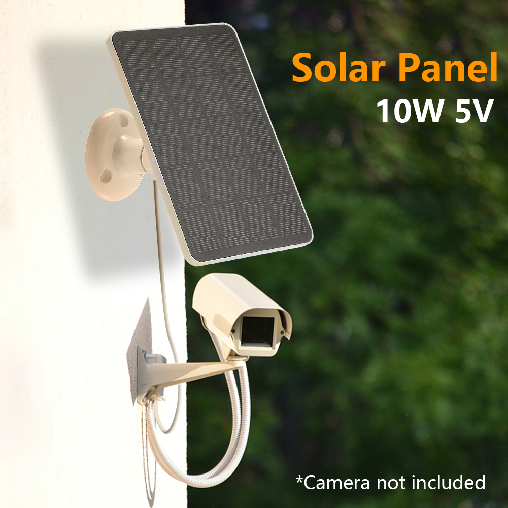 Panele słoneczne 10W 5V Zasilacz solarny Wodoodporny panel do małej domowej lampy System monitoringu z kamerą zewnętrzną