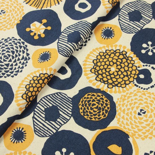 110 x 45cm paksu puuvillakangas by yard nordic flora print kangas tee itse tehty ompelu tilkkutäkki materiaali tarvikkeet kodintekstiilit: Puuvillakangas 1